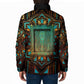 Ma’at Eye of Horus Padded Jacket Egyptian Feather Celebrating Truth