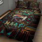 Ma’at Eye of Horus Quilt Bed Set Egyptian Feather Celebrating Truth