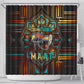 Ma’at Eye of Horus Shower Curtain Egyptian Feather Celebrating Truth