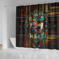 Ma’at Eye of Horus Shower Curtain Egyptian Feather Celebrating Truth