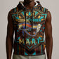Ma’at Eye of Horus Sleeveless Hoodie Egyptian Feather Celebrating Truth