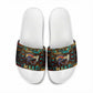 Ma’at Eye of Horus Slide Sandals Egyptian Feather Celebrating Truth