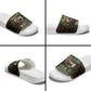 Ma’at Eye of Horus Slide Sandals Egyptian Feather Celebrating Truth