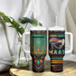 Ma’at Eye of Horus Tumbler With Handle Egyptian Feather Celebrating Truth