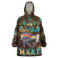 Ma’at Eye of Horus Wearable Blanket Hoodie Egyptian Feather Celebrating Truth