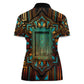 Ma’at Eye of Horus Women Polo Shirt Egyptian Feather Celebrating Truth