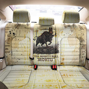 Montu Egyptian Back Car Seat Cover War God Mighty Bull Symbol Ancient Power Hieroglyphic