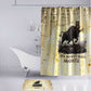 Montu Egyptian Bathroom Set War God Mighty Bull Symbol Ancient Power Hieroglyphic