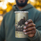 Montu Egyptian 4 in 1 Can Cooler Tumbler War God Mighty Bull Symbol Ancient Power Hieroglyphic
