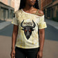 Montu Egyptian Cross Shoulder Shirt War God Mighty Bull Symbol Ancient Power Hieroglyphic