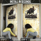 Montu Egyptian Door Cover War God Mighty Bull Symbol Ancient Power Hieroglyphic