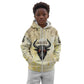 Montu Egyptian Kid Hoodie War God Mighty Bull Symbol Ancient Power Hieroglyphic