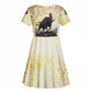 Montu Egyptian Kid Short Sleeve Dress War God Mighty Bull Symbol Ancient Power Hieroglyphic