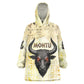 Montu Egyptian Kid Wearable Blanket Hoodie War God Mighty Bull Symbol Ancient Power Hieroglyphic