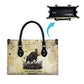 Montu Egyptian Leather Bag War God Mighty Bull Symbol Ancient Power Hieroglyphic