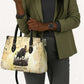 Montu Egyptian Leather Bag War God Mighty Bull Symbol Ancient Power Hieroglyphic