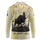 Montu Egyptian Long Sleeve Polo Shirt War God Mighty Bull Symbol Ancient Power Hieroglyphic