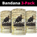 Montu Egyptian Neck Gaiter War God Mighty Bull Symbol Ancient Power Hieroglyphic