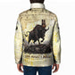 Montu Egyptian Padded Jacket War God Mighty Bull Symbol Ancient Power Hieroglyphic