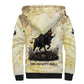 Montu Egyptian Sherpa Hoodie War God Mighty Bull Symbol Ancient Power Hieroglyphic