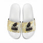 Montu Egyptian Slide Sandals War God Mighty Bull Symbol Ancient Power Hieroglyphic