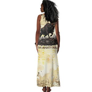 Montu Egyptian Tank Maxi Dress War God Mighty Bull Symbol Ancient Power Hieroglyphic