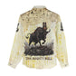 Montu Egyptian Women Casual Shirt War God Mighty Bull Symbol Ancient Power Hieroglyphic