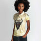 Montu Egyptian Women Polo Shirt War God Mighty Bull Symbol Ancient Power Hieroglyphic