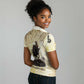 Montu Egyptian Women Polo Shirt War God Mighty Bull Symbol Ancient Power Hieroglyphic