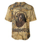 Montu Baseball Jersey Falcon Head War God Ancient Egyptian Map Feathers and Sun Disk