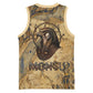Montu Basketball Jersey Falcon Head War God Ancient Egyptian Map Feathers and Sun Disk