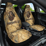 Montu Car Seat Cover Falcon Head War God Ancient Egyptian Map Feathers and Sun Disk
