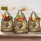 Montu Grocery Bag Falcon Head War God Ancient Egyptian Map Feathers and Sun Disk