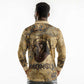 Montu Long Sleeve Polo Shirt Falcon Head War God Ancient Egyptian Map Feathers and Sun Disk