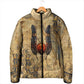 Montu Padded Jacket Falcon Head War God Ancient Egyptian Map Feathers and Sun Disk