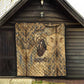 Montu Quilt Falcon Head War God Ancient Egyptian Map Feathers and Sun Disk