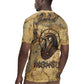 Montu Rugby Jersey Falcon Head War God Ancient Egyptian Map Feathers and Sun Disk