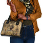 Montu Shoulder Handbag Falcon Head War God Ancient Egyptian Map Feathers and Sun Disk