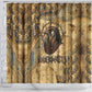 Montu Shower Curtain Falcon Head War God Ancient Egyptian Map Feathers and Sun Disk