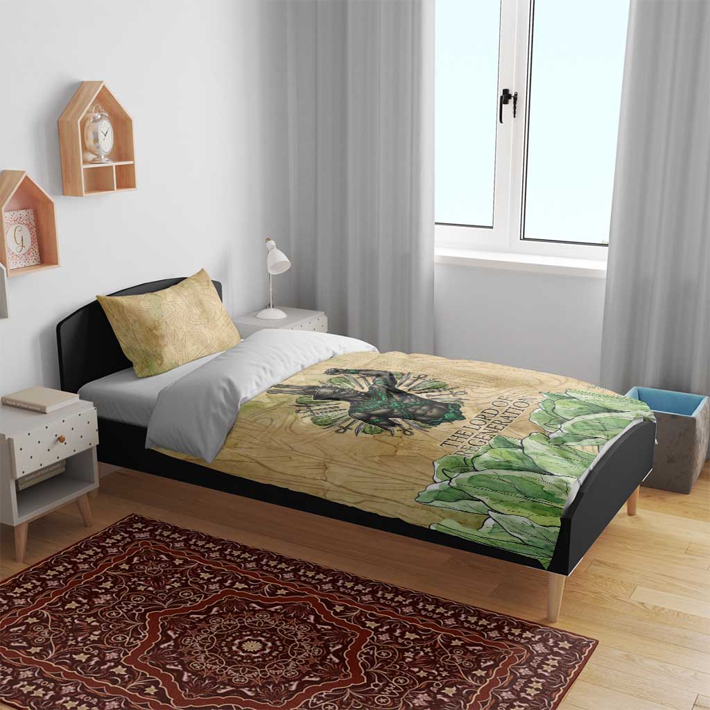 Min Bedding Set Egyptian God of Fertility Lord of Generation Lettuce Ancient