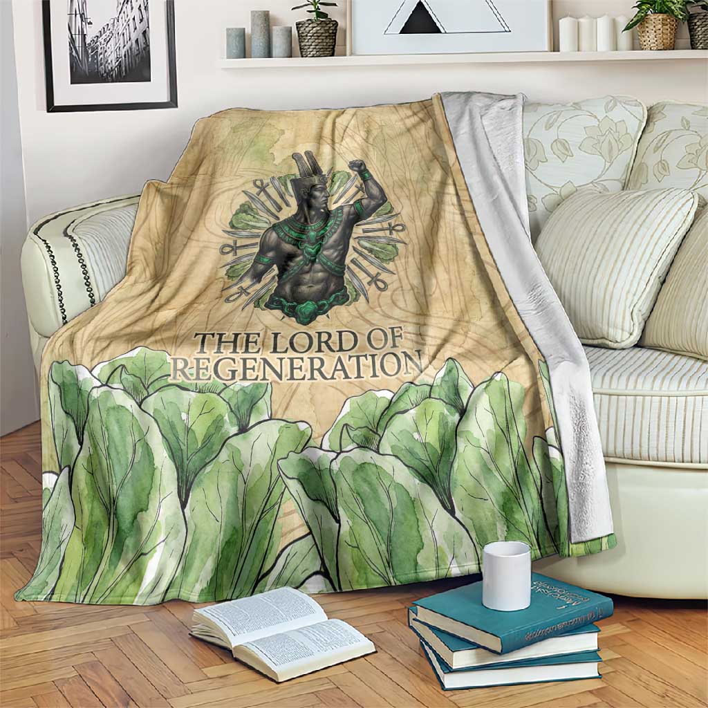 Min Blanket Egyptian God of Fertility Lord of Generation Lettuce Ancient