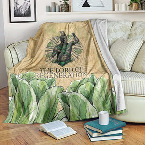 Min Blanket Egyptian God of Fertility Lord of Generation Lettuce Ancient