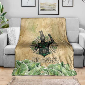 Min Blanket Egyptian God of Fertility Lord of Generation Lettuce Ancient