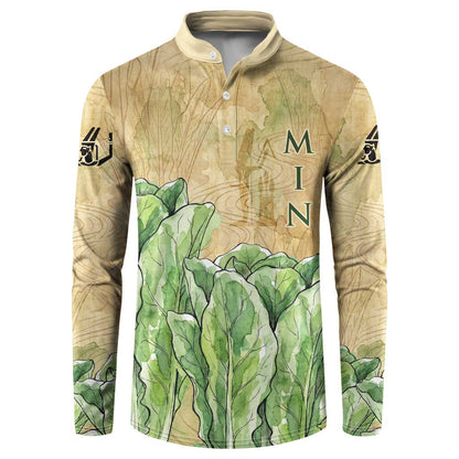 Min Button Sweatshirt Egyptian God of Fertility Lord of Generation Lettuce Ancient