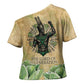 Min Cross Shoulder Shirt Egyptian God of Fertility Lord of Generation Lettuce Ancient