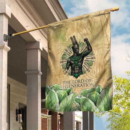 Min Garden Flag Egyptian God of Fertility Lord of Generation Lettuce Ancient