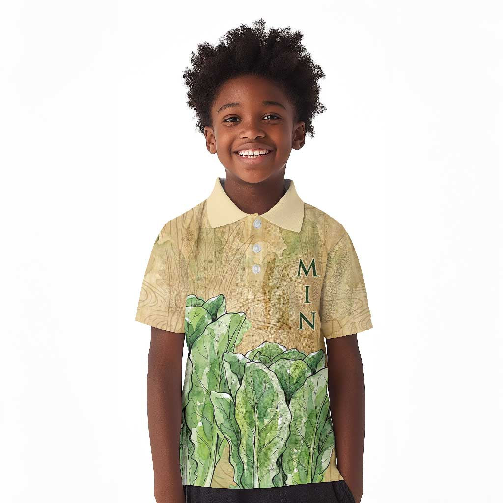 Min Kid Polo Shirt Egyptian God of Fertility Lord of Generation Lettuce Ancient