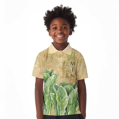 Min Kid Polo Shirt Egyptian God of Fertility Lord of Generation Lettuce Ancient