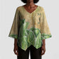 Min Kimono Sleeve Blouse Egyptian God of Fertility Lord of Generation Lettuce Ancient