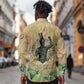 Min Long Sleeve Button Shirt Egyptian God of Fertility Lord of Generation Lettuce Ancient